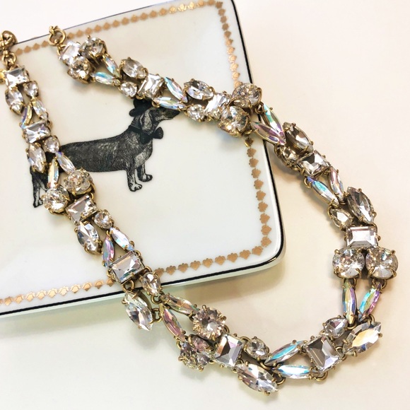 J. Crew Jewelry - J. Crew Crystal Wreath Aurora Borealis Necklace